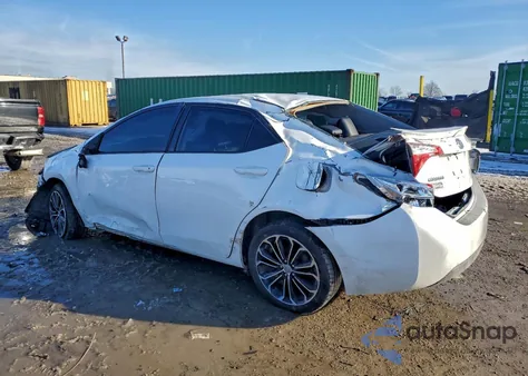 2015 Toyota Corolla L z USA, uszkodzony, nr VIN 2T1BURHE9FC356799